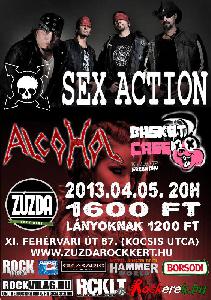 Sex Action, Alcohol, Basket Case Zúzda Rock Kert