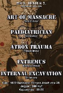 Art Of Massacre, Atrox Trauma, Extremus, Internal Excavation Kék Yuk