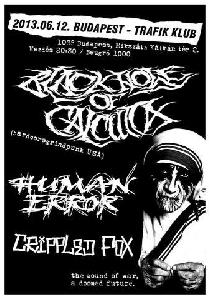 Black Hole Of Calcutta, Human Error, Crippled Fox Trafik Klub