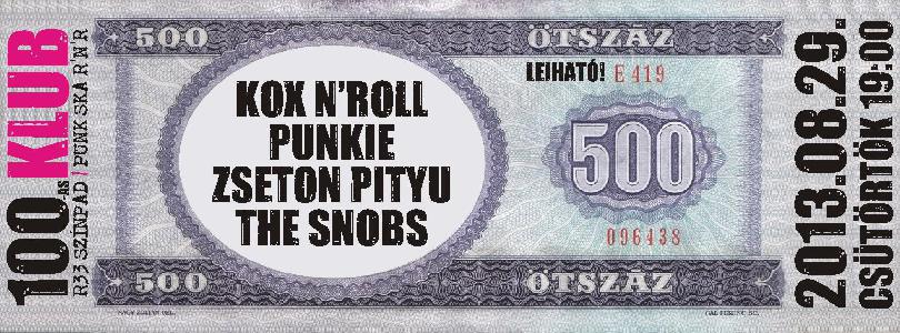  Zseton Pityu, Snobs, Punkie, Kox n'Roll  R33