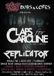 Claps For Caroline, Inhale Me, Absolved, Flatband Kék Yuk