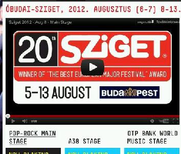 Sziget - YouTube-on több mint 4 millió megtekintés